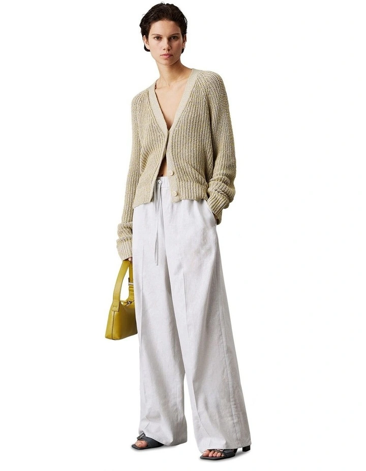 Linen Drawstring Pant in Plein Air image 3