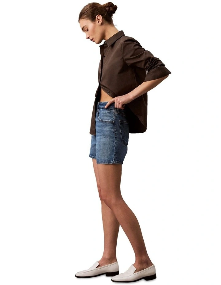 Hi Rise Midi Short in Greenport image 3