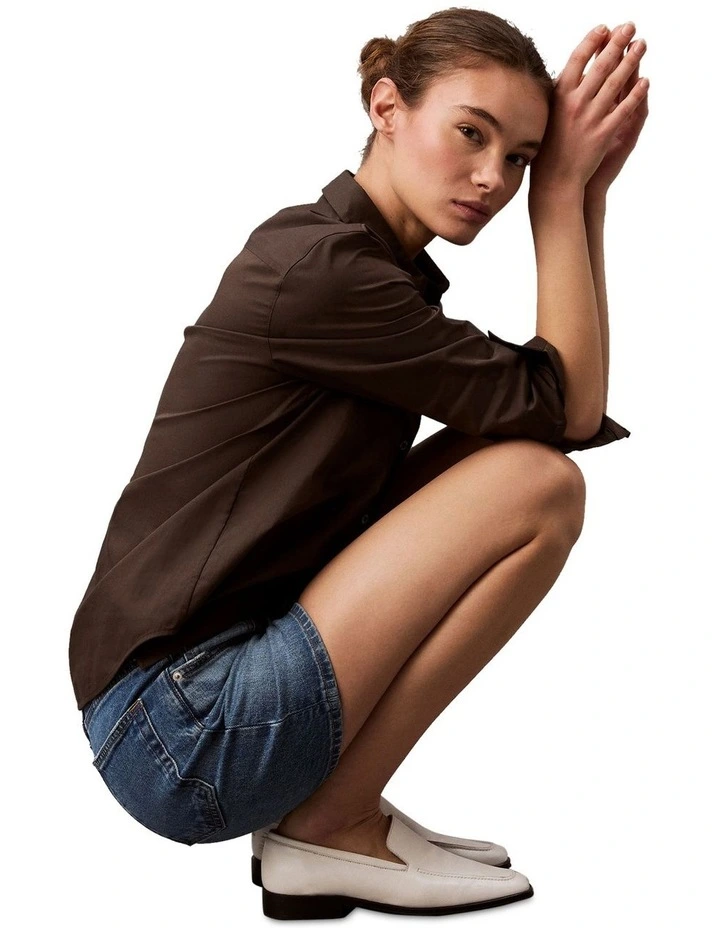 Hi Rise Midi Short in Greenport image 6