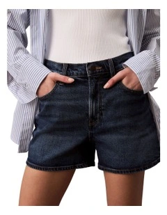 Hi Rise Midi Short in Dark Yukon
