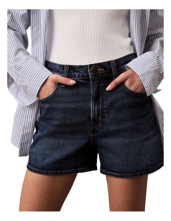 Hi Rise Midi Short in Dark Yukon image 1