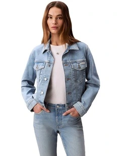 Classic Denim Trucker Jacket in Coastal Light