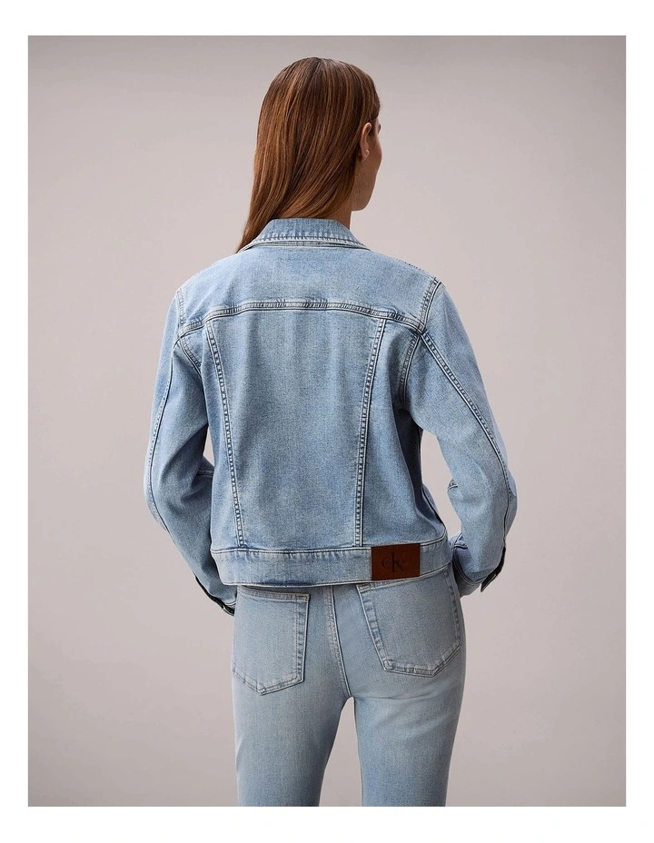 Classic Denim Trucker Jacket in Coastal Light image 2