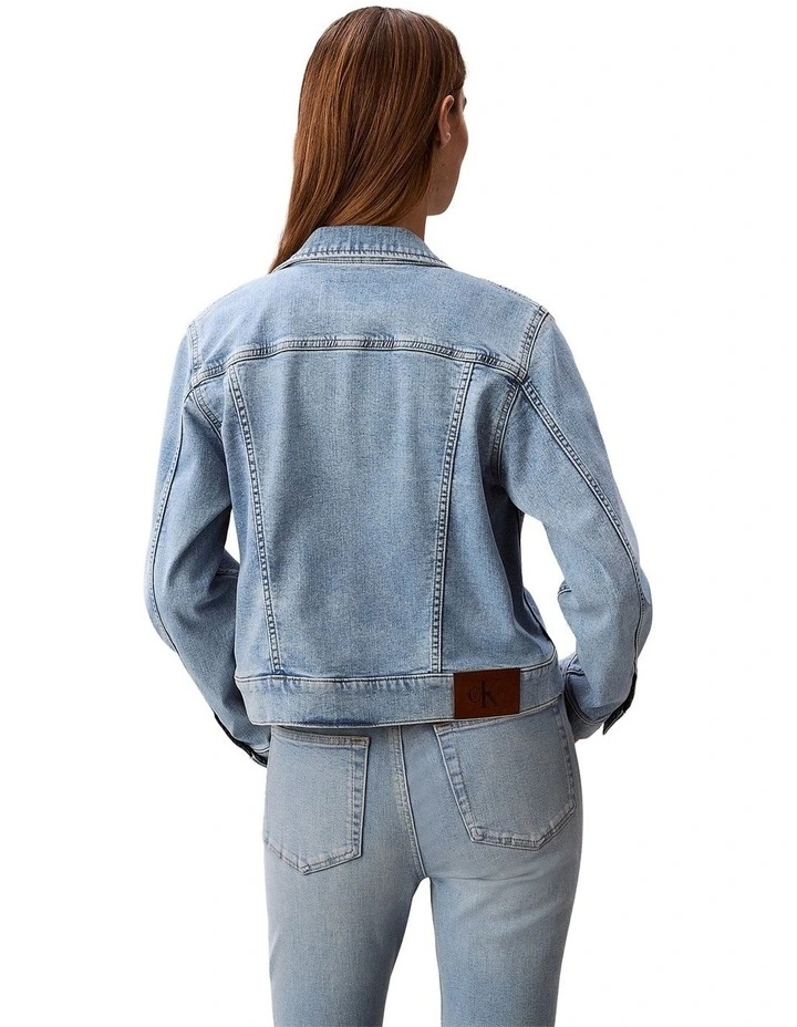 Classic Denim Trucker Jacket in Coastal Light image 2