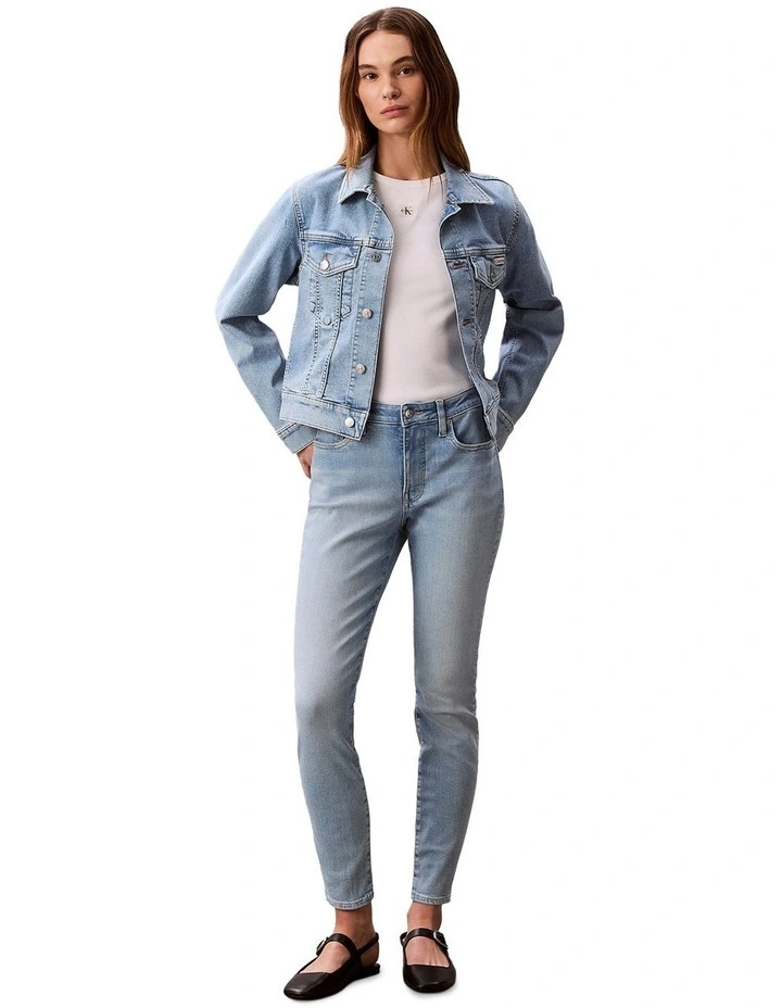Classic Denim Trucker Jacket in Coastal Light image 5