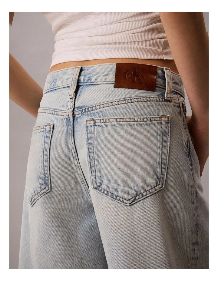 Long Tencel Denim Shorts in Ryder image 5