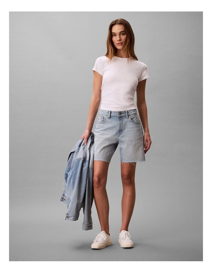 Calvin Klein 90s 6-Inch Denim Shorts in Washed Luther image 1