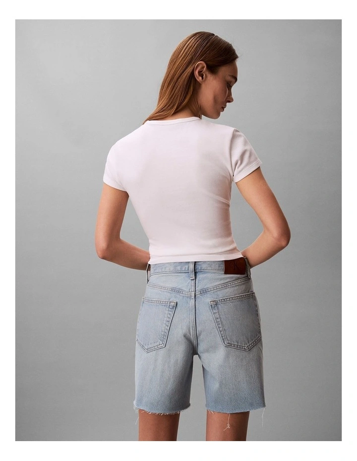 Calvin Klein 90s 6-Inch Denim Shorts in Washed Luther image 2