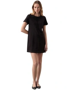Punto Milano Tshirt Sportwear Dress in Black