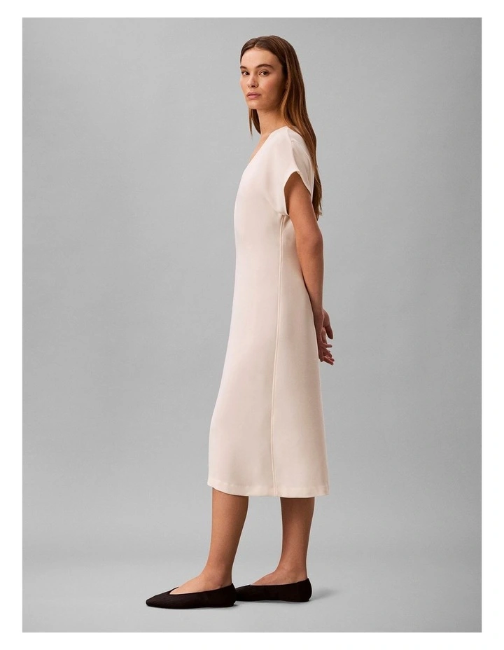Calvin Klein Women Crepe Dolman Sleeve V-Neck Midi Dress in Calico image 3