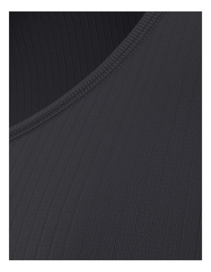 PL Austen Button Through Long Sleeve Top in Anthracite Night image 4
