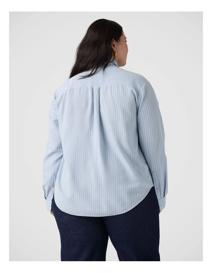 Plus Darlene Shirt in Cannita Stripe Kentucky image 2