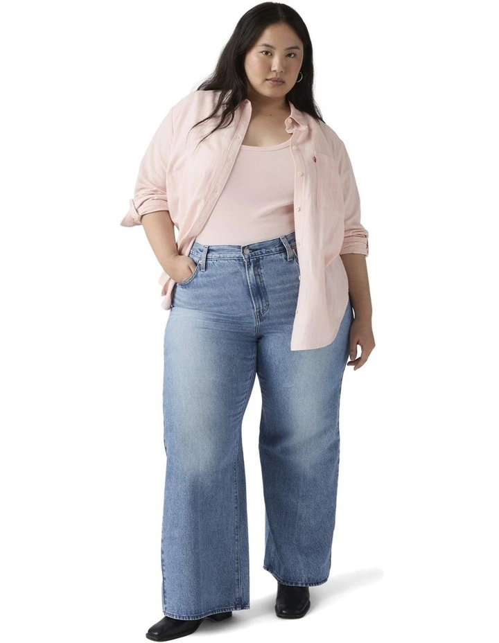 Ribcage Wide-Leg Jeans in Not The Same image 4