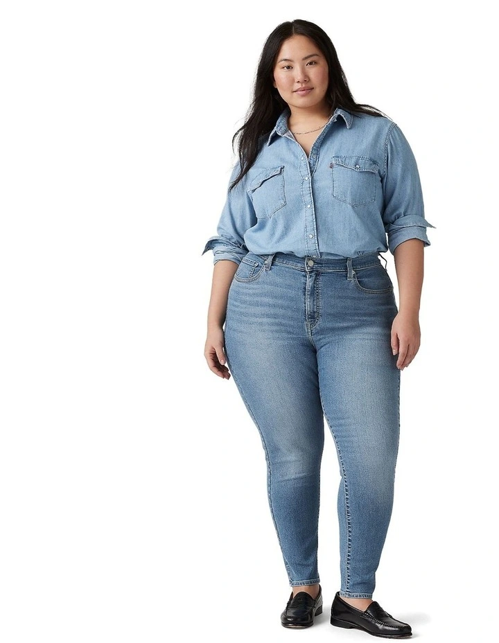 721 High-Rise Skinny Jeans in Eternal Indigo Mid image 4