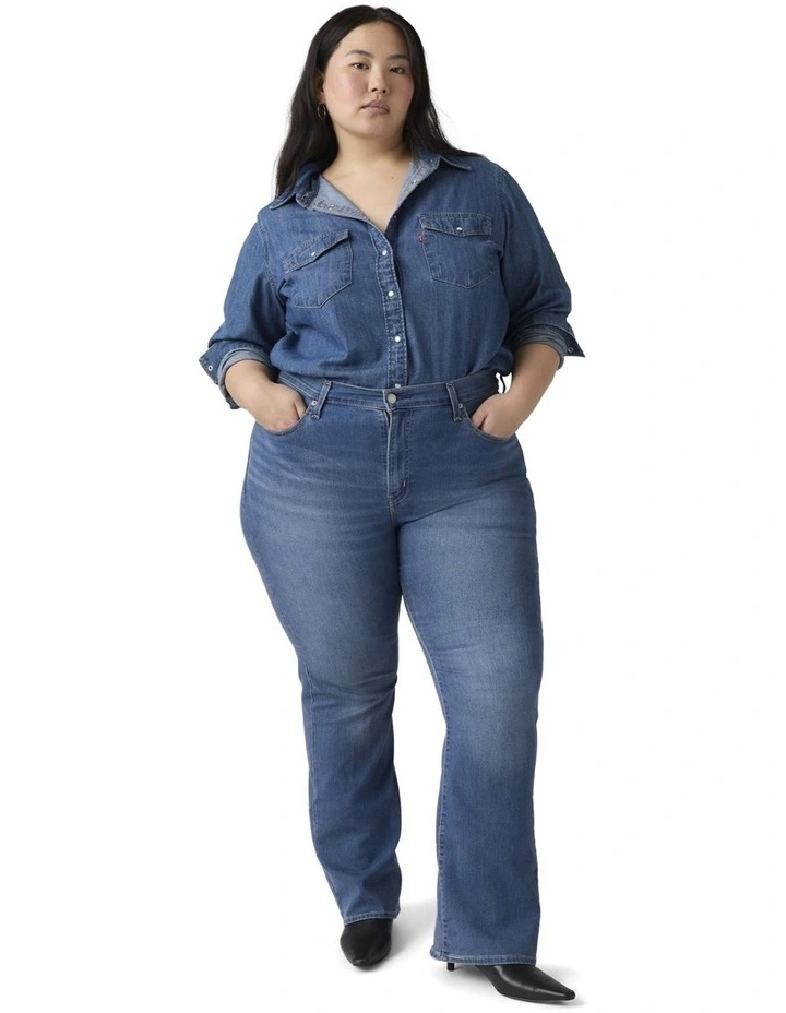 High-Rise Bootcut Jeans in Eternal Indigo Mid image 4