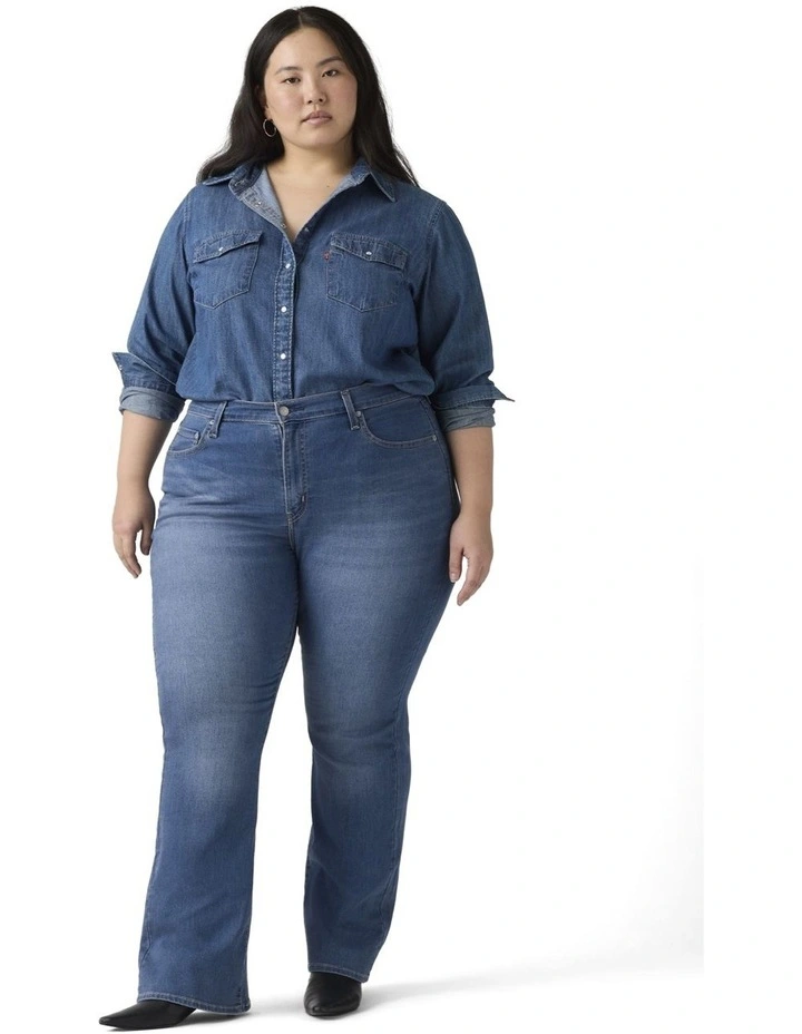 High-Rise Bootcut Jeans in Eternal Indigo Mid image 5