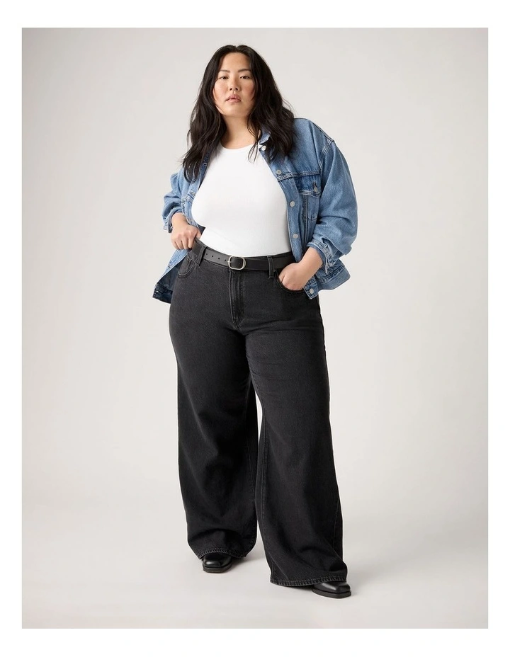 Plus Cinch Baggy Jeans in Capturing Moments image 1