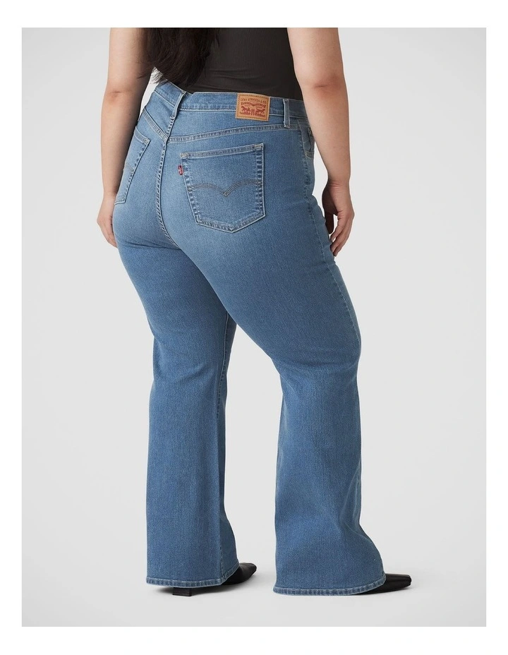 726 High-Rise Flare Jeans in Eternal Indigo Mid Plus image 2