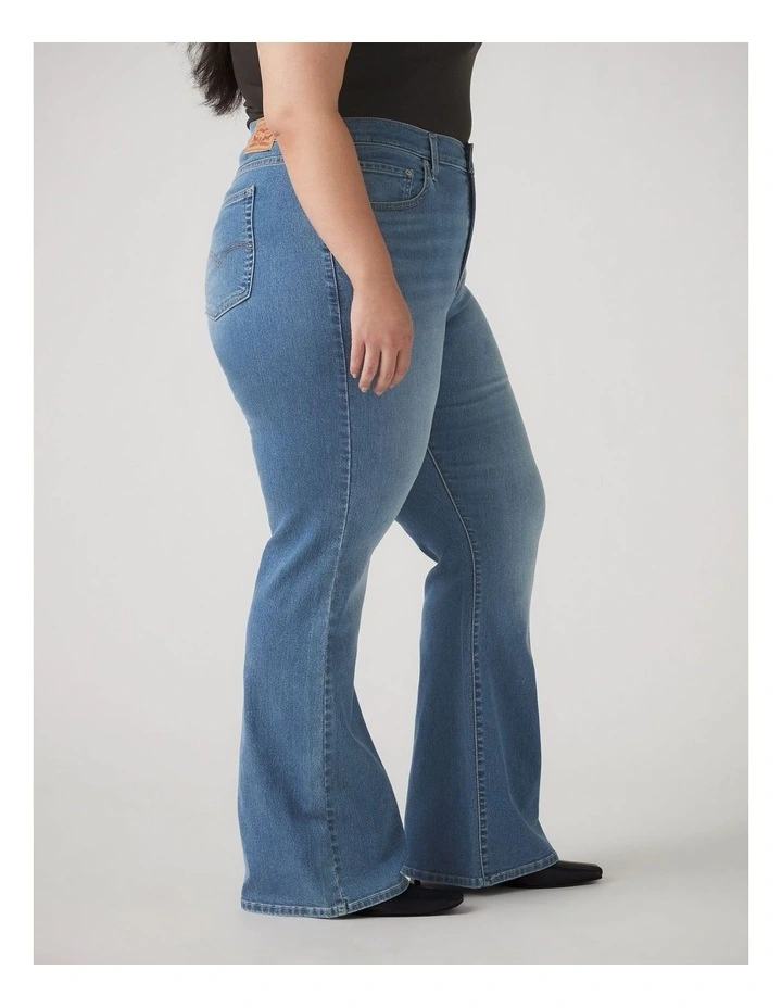 726 High-Rise Flare Jeans in Eternal Indigo Mid Plus image 3