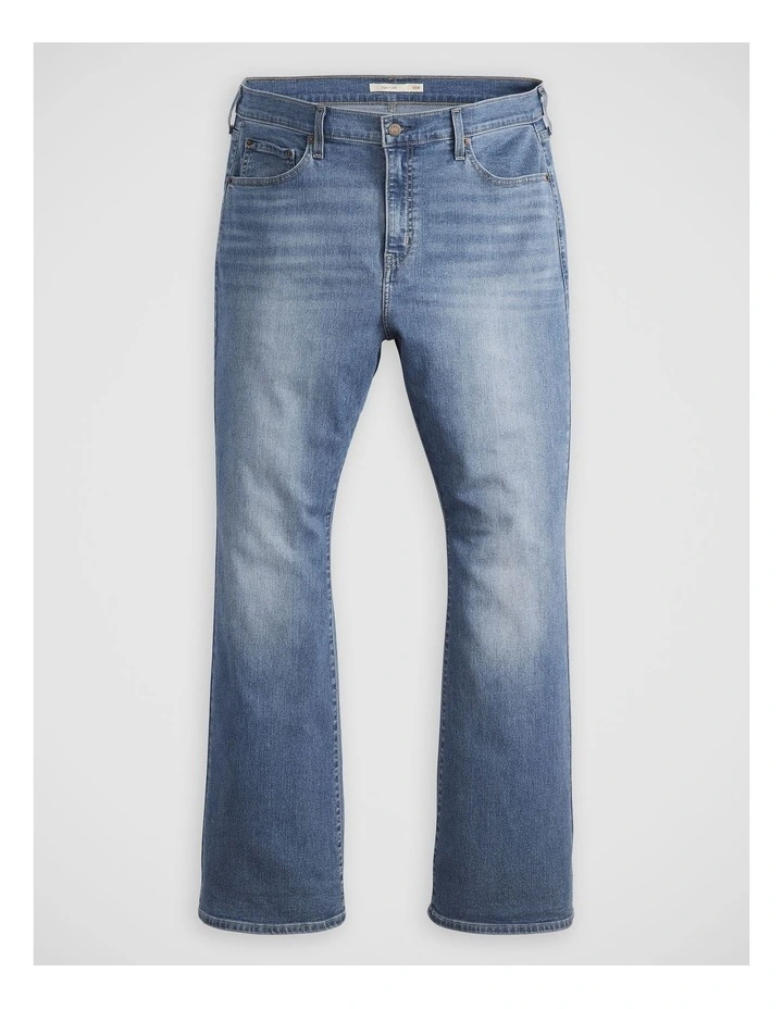 726 High-Rise Flare Jeans in Eternal Indigo Mid Plus image 4