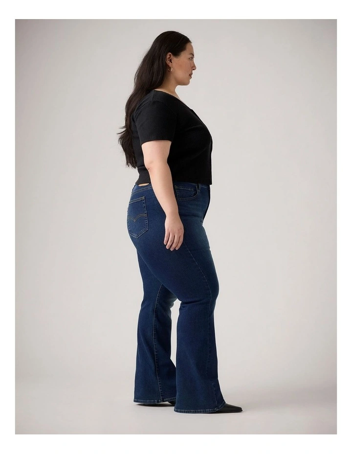 726 High-Rise Flare Jens in Eternal Indigo Dark Plus image 3