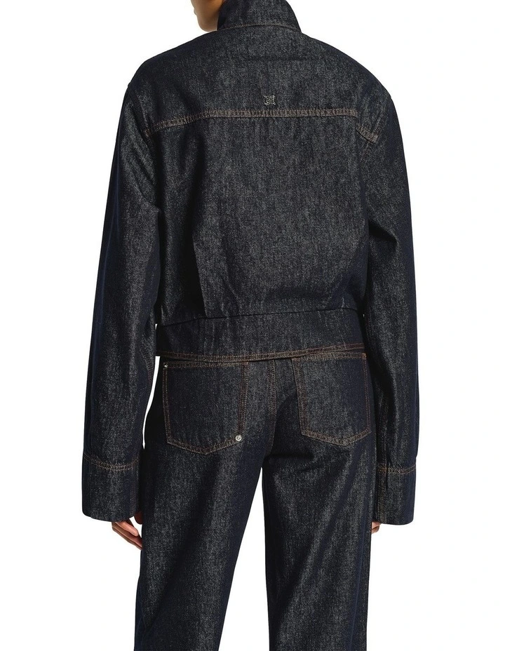 Labrinth Denim Jacket in Raw Indigo image 2