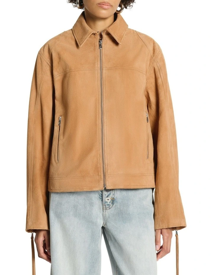 Daybreak Suede Jacket in Tobacco image 3