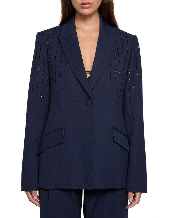 Argent Blazer in Navy image 1
