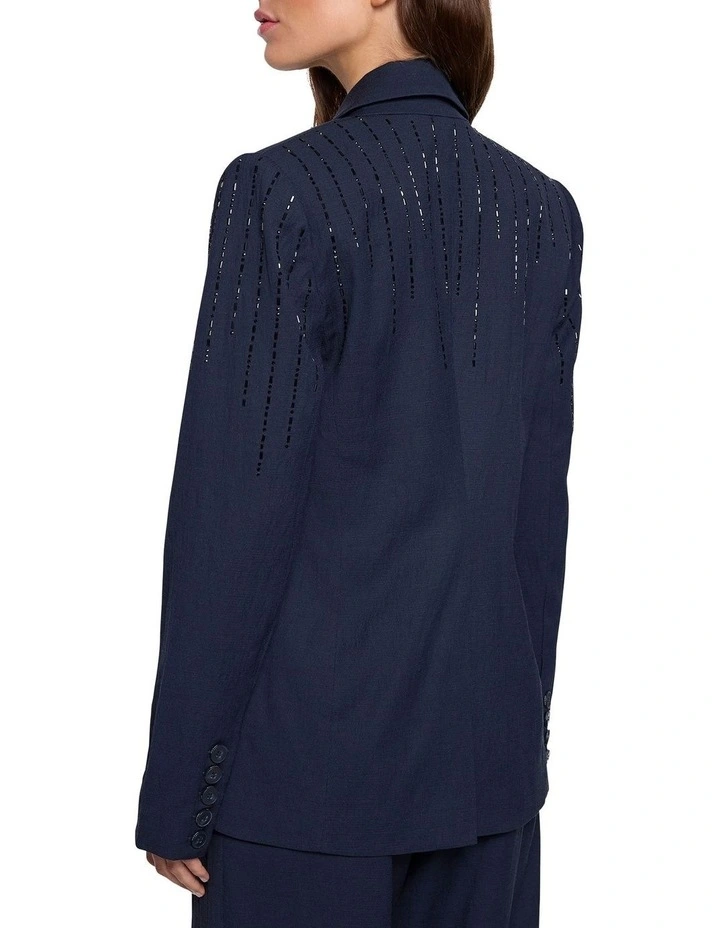 Argent Blazer in Navy image 4