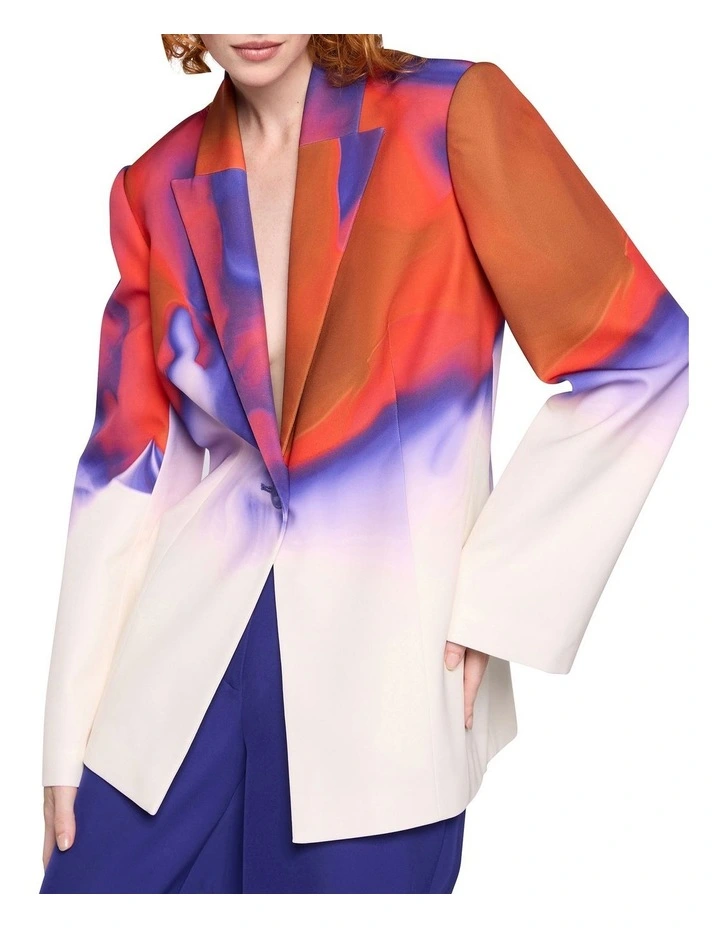 In Stereo Blazer in Print image 1