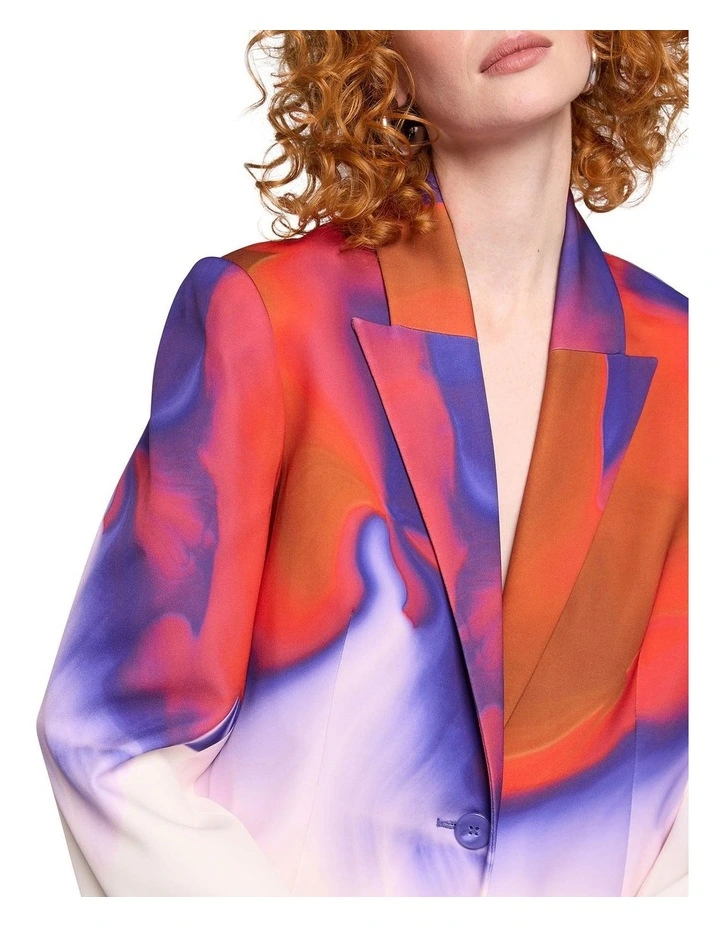 In Stereo Blazer in Print image 3