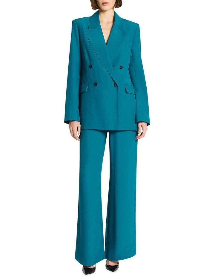 Darcey Blazer in Dark Turquoise image 3