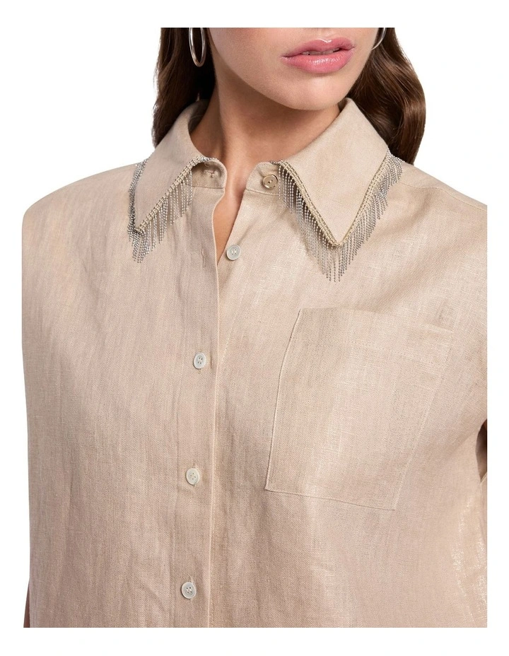 Rain Or Shine Shirt in Gilver Foil image 2