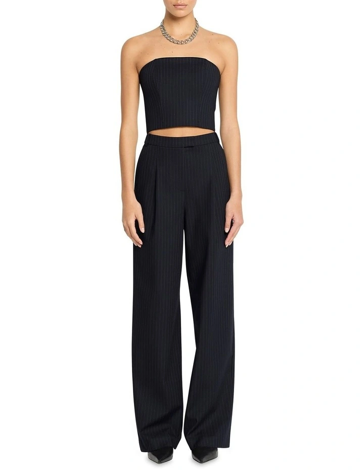 Pin Me Down Bustier Tops in Navy image 3