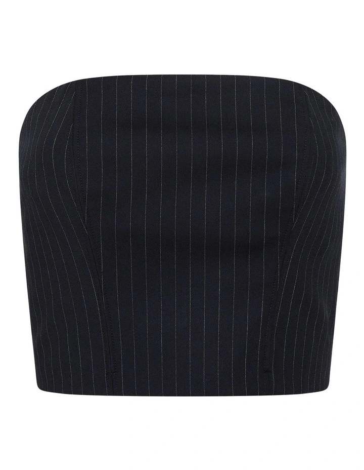 Pin Me Down Bustier Tops in Navy image 6