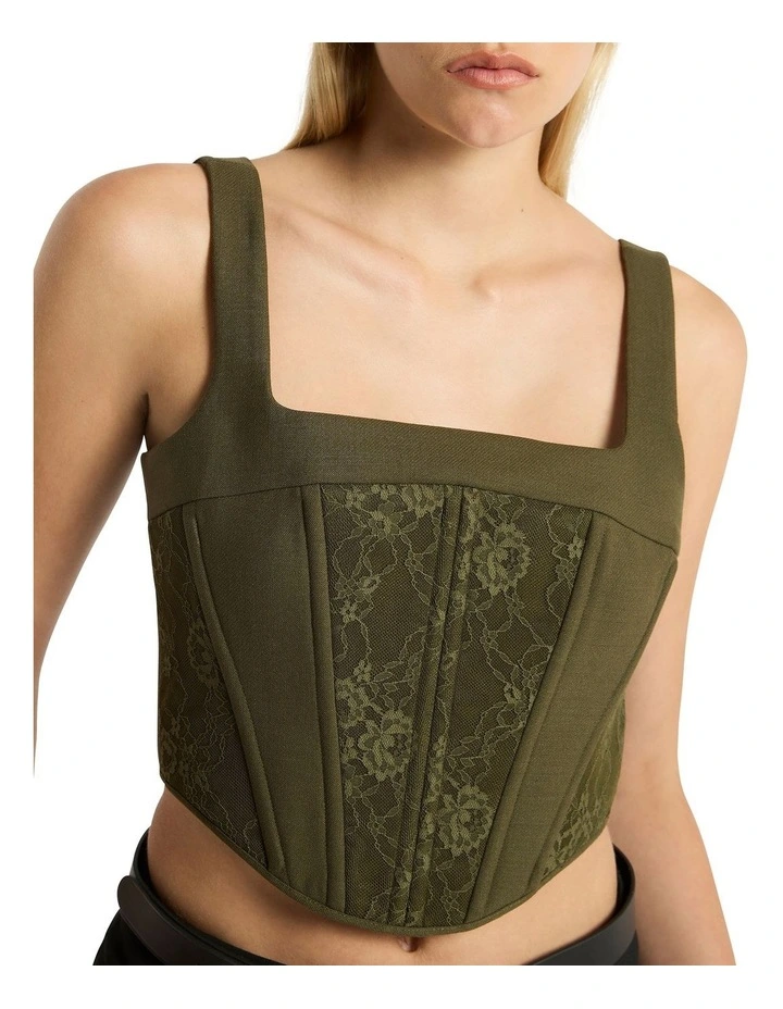Mother Of Desire Bustier in Green image 1