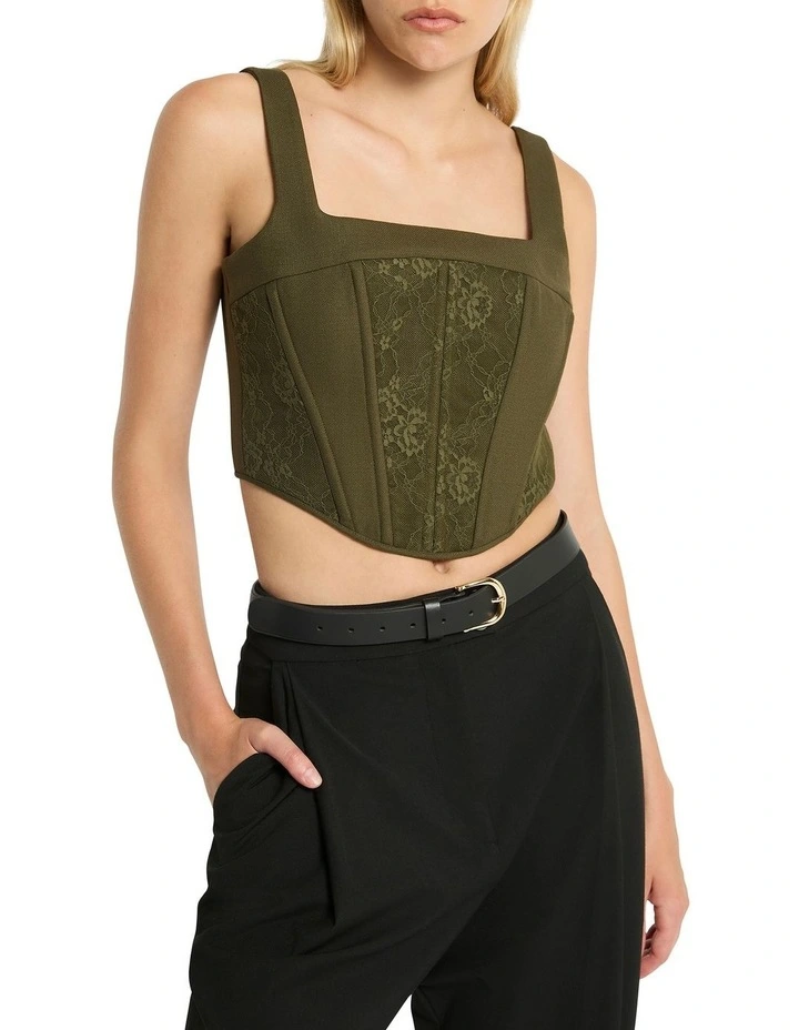 Mother Of Desire Bustier in Green image 4