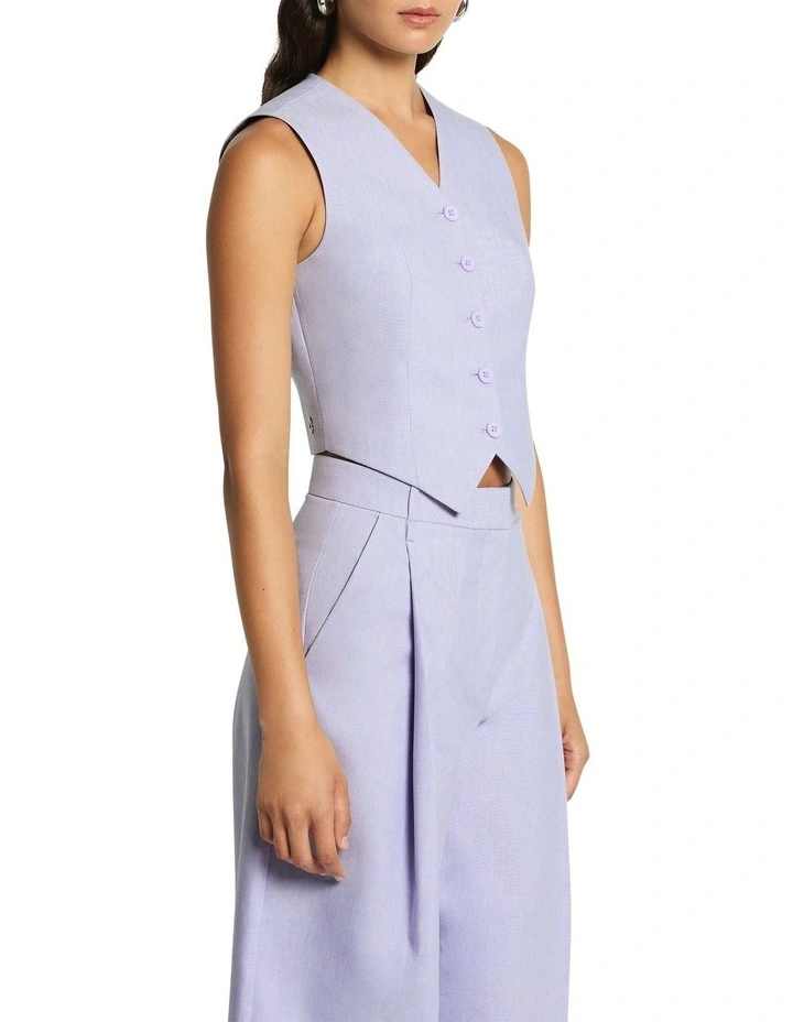 Paloma Vest in Ice Lilac image 4
