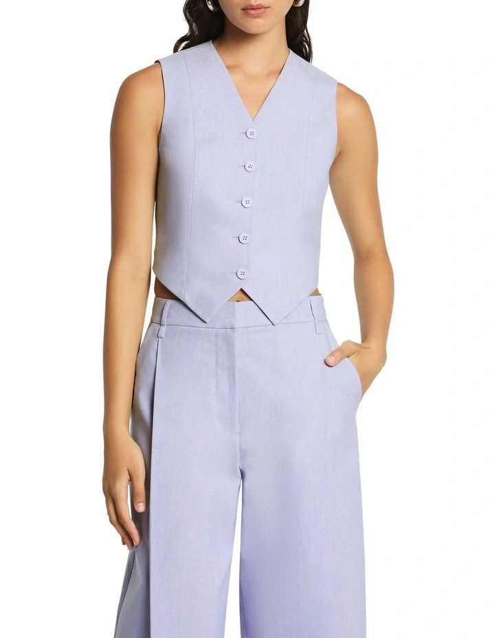 Paloma Vest in Ice Lilac image 5