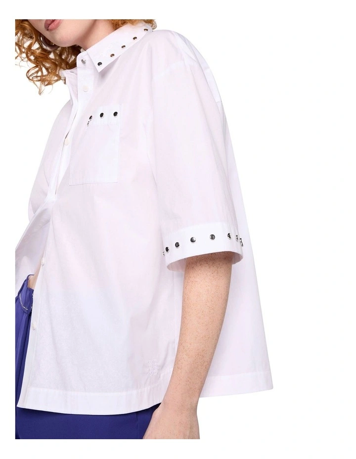Kali Short Shirt in White image 3