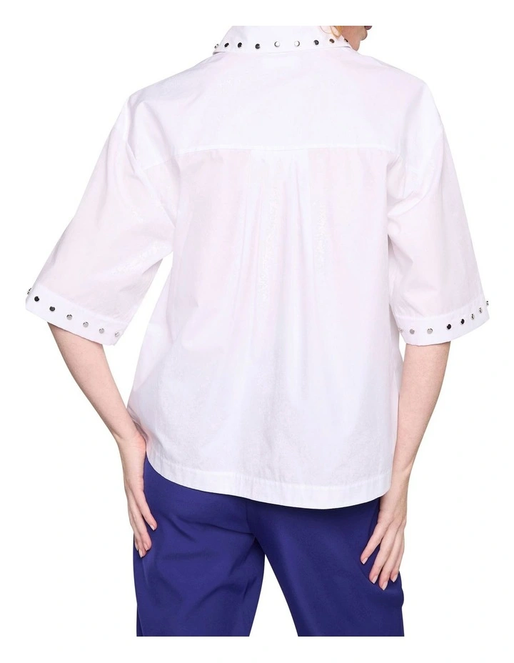 Kali Short Shirt in White image 4