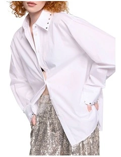 Kali Long Shirt in White
