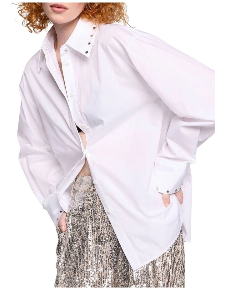 Kali Long Shirt in White image 1