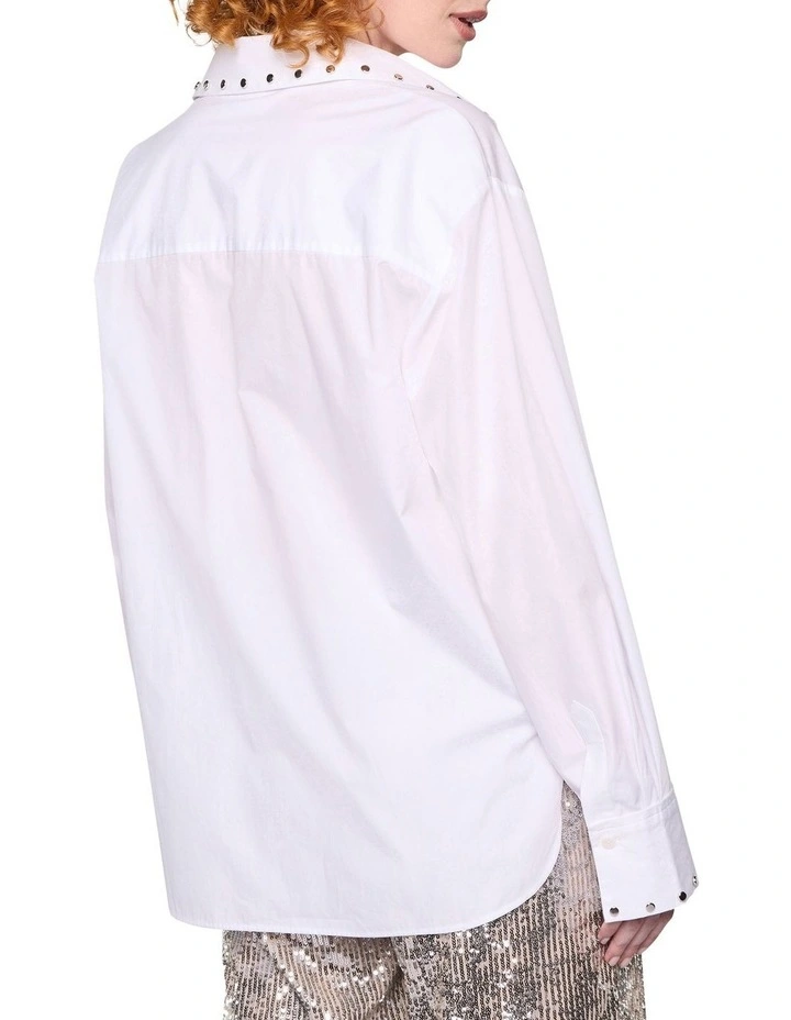 Kali Long Shirt in White image 4