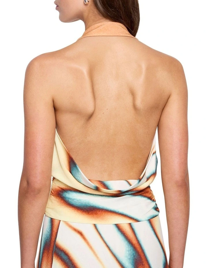 Firemaker Halter Top in Print image 4
