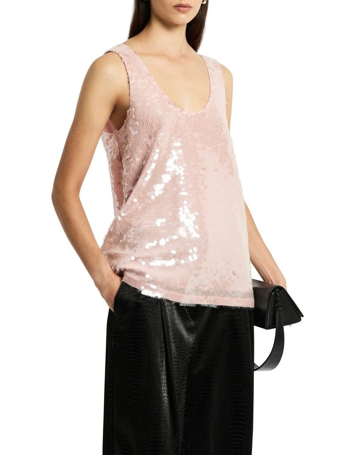 La Superba Tank in Pink image 3