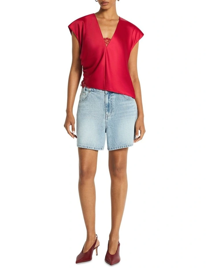 Rozes Top in Pomegranate image 1