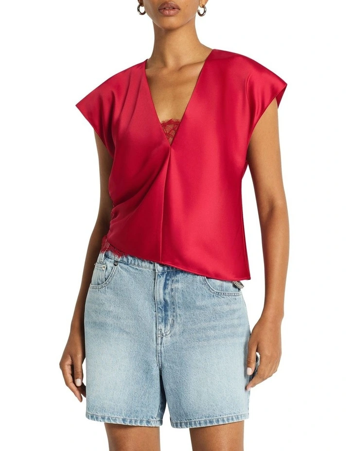 Rozes Top in Pomegranate image 2