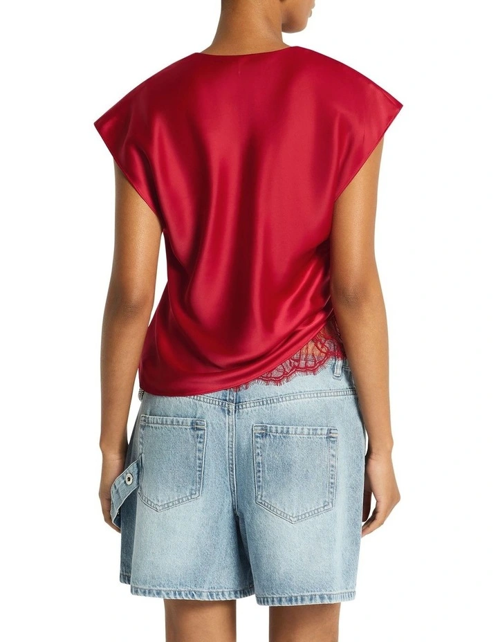 Rozes Top in Pomegranate image 4