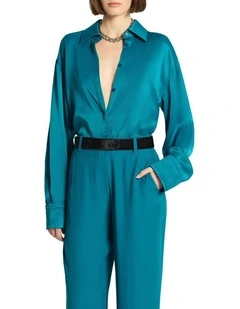 Darcey Shirt in Dark Turquoise